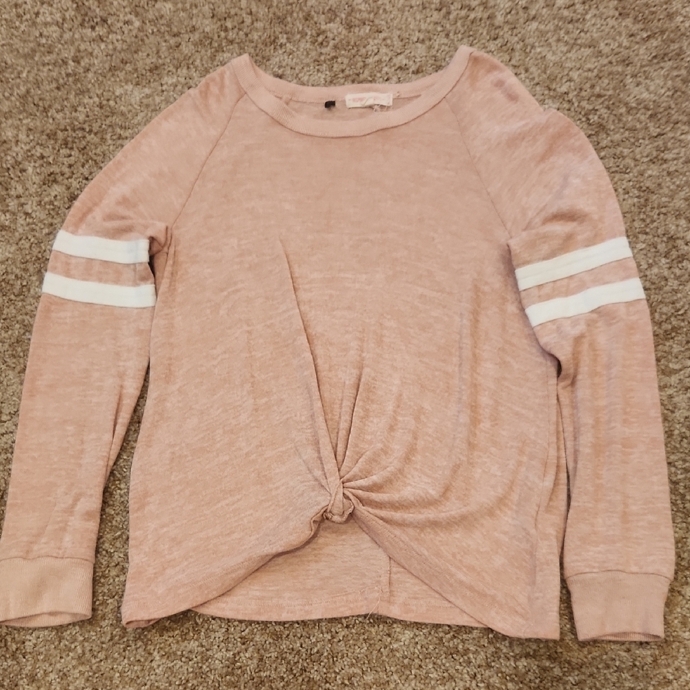 Inspired Hearts Blush Knit Top